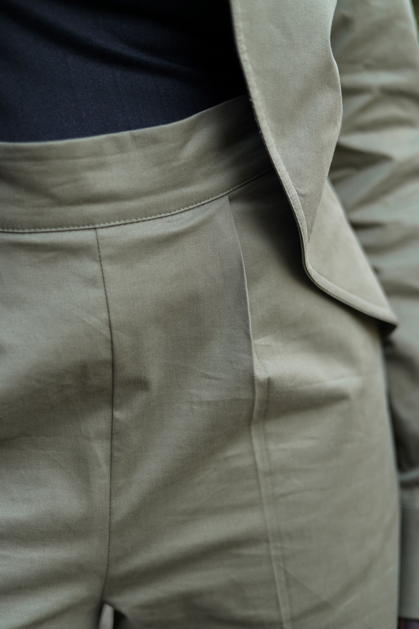 Layered Wrap Skirt Pants