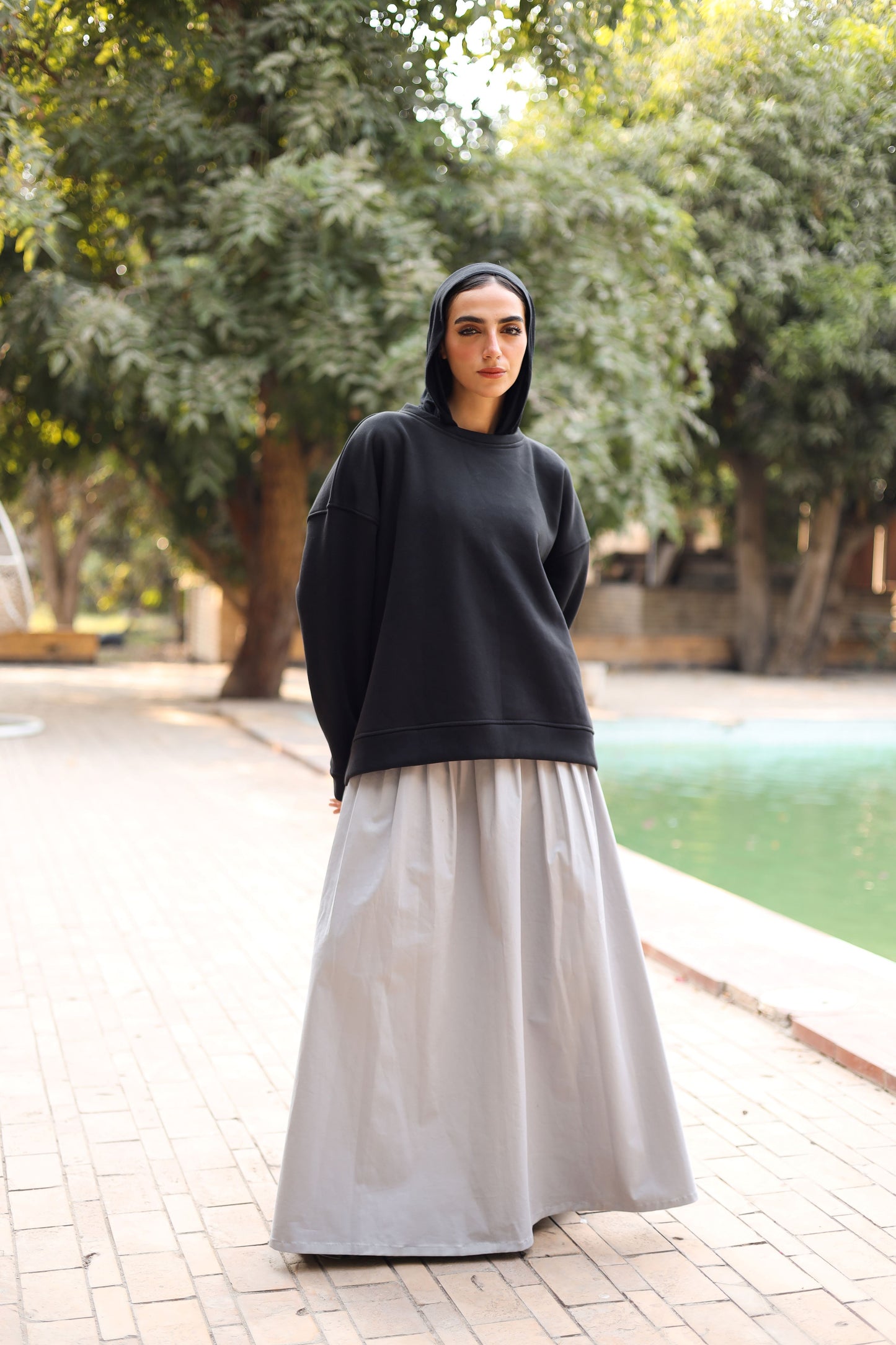 Milton Side Buttoned Black Shirt