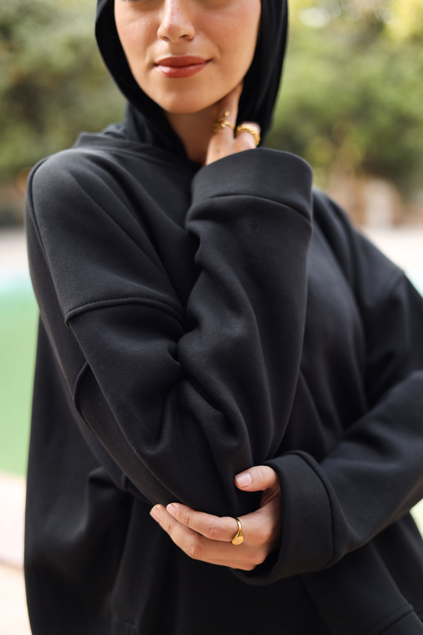 Milton Side Buttoned Black Shirt