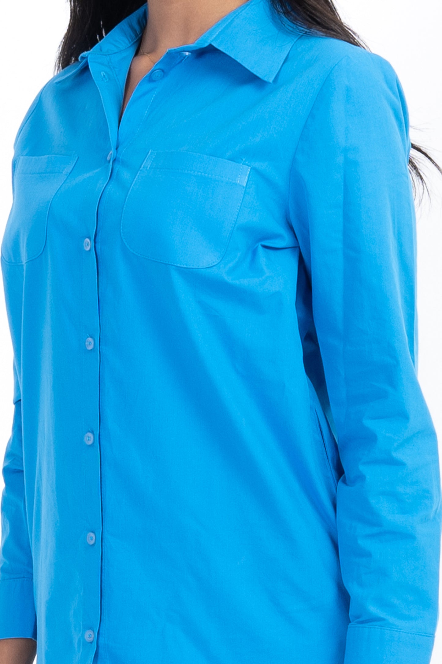 Poplin Blue Shirt