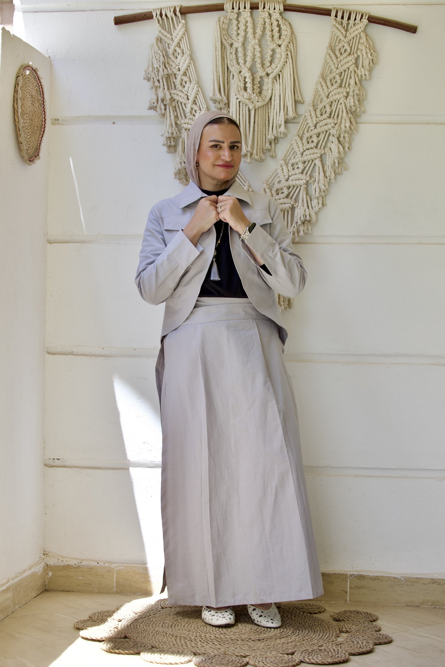 Layered Skirt Grey