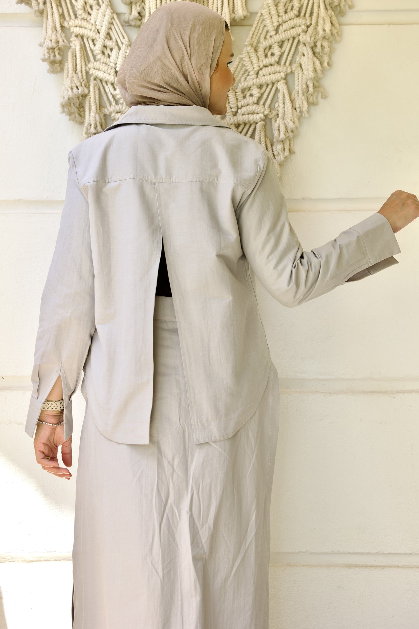 Layered Skirt Grey