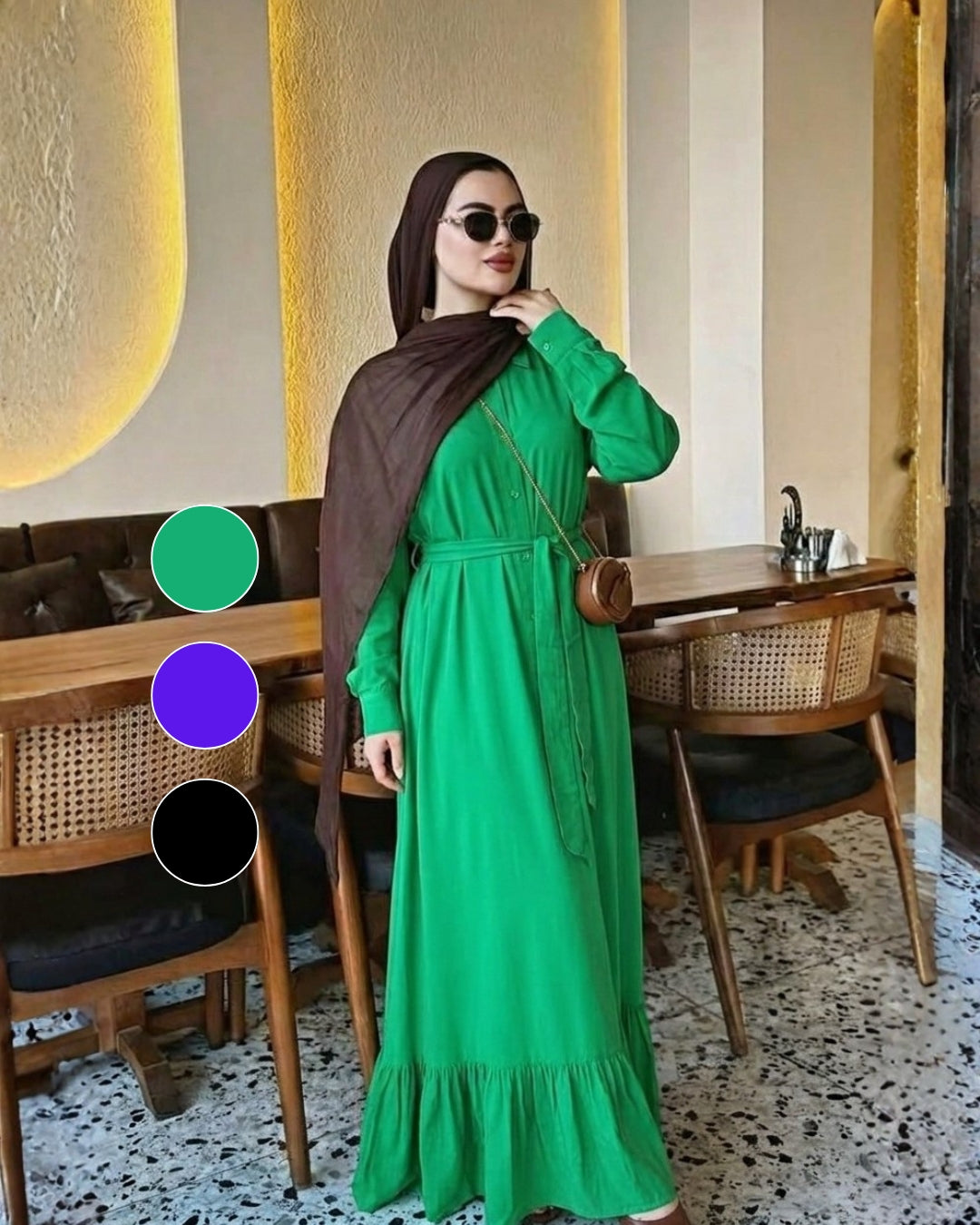 Green Ruffle Dress