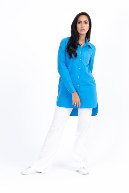 Poplin Blue Shirt