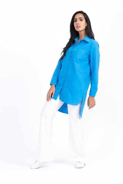 Poplin Blue Shirt