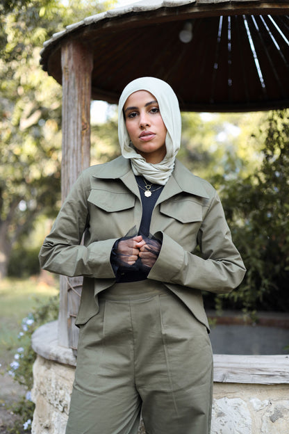 Asymmetric Crop Jacket