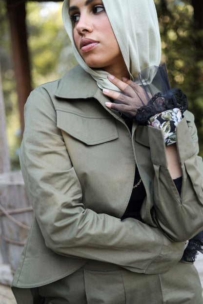 Asymmetric Crop Jacket