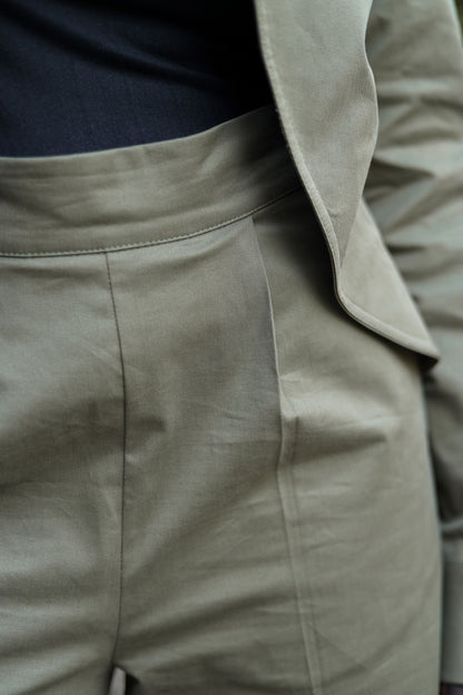 Layered Wrap Skirt Pants