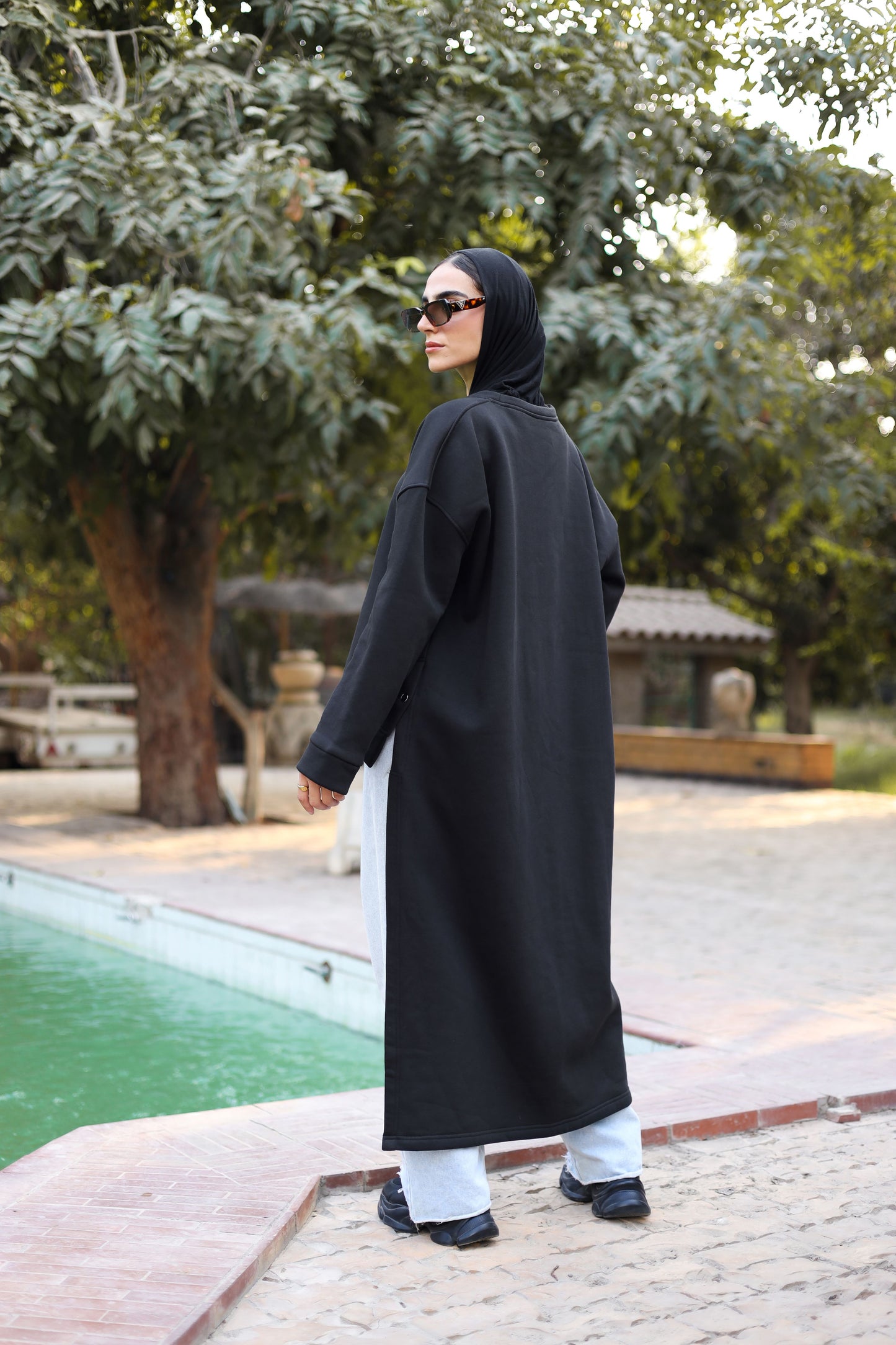 Milton Side Buttoned Black Shirt