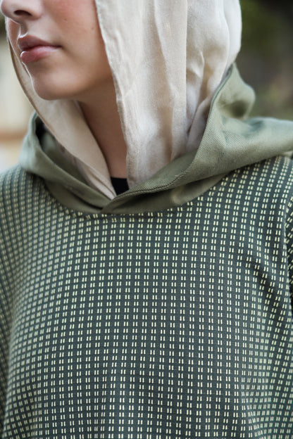 Gabardine Hoodie Dress