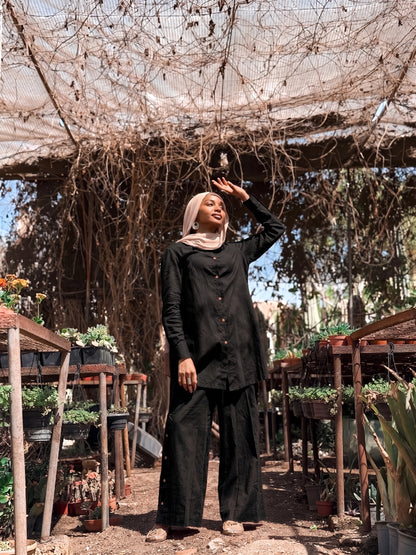 Bohemian Pants Set (Black)