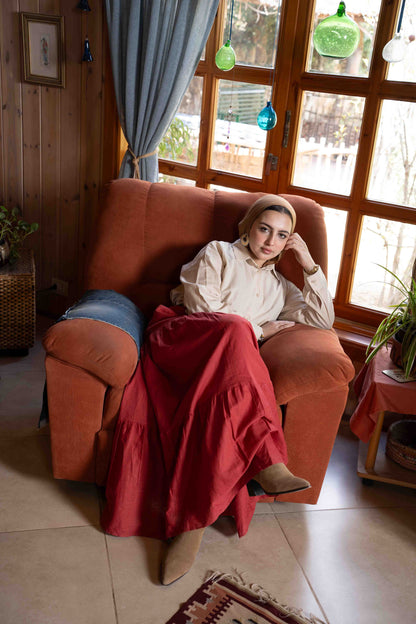 Safari Beige Linen Shirt