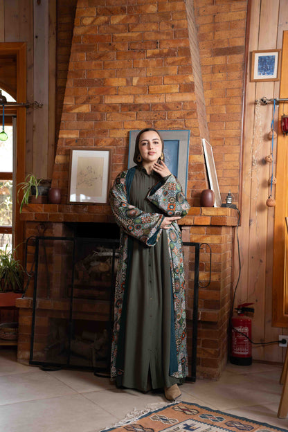 Layali Kaftan – Velvet & Silk (Double Face)