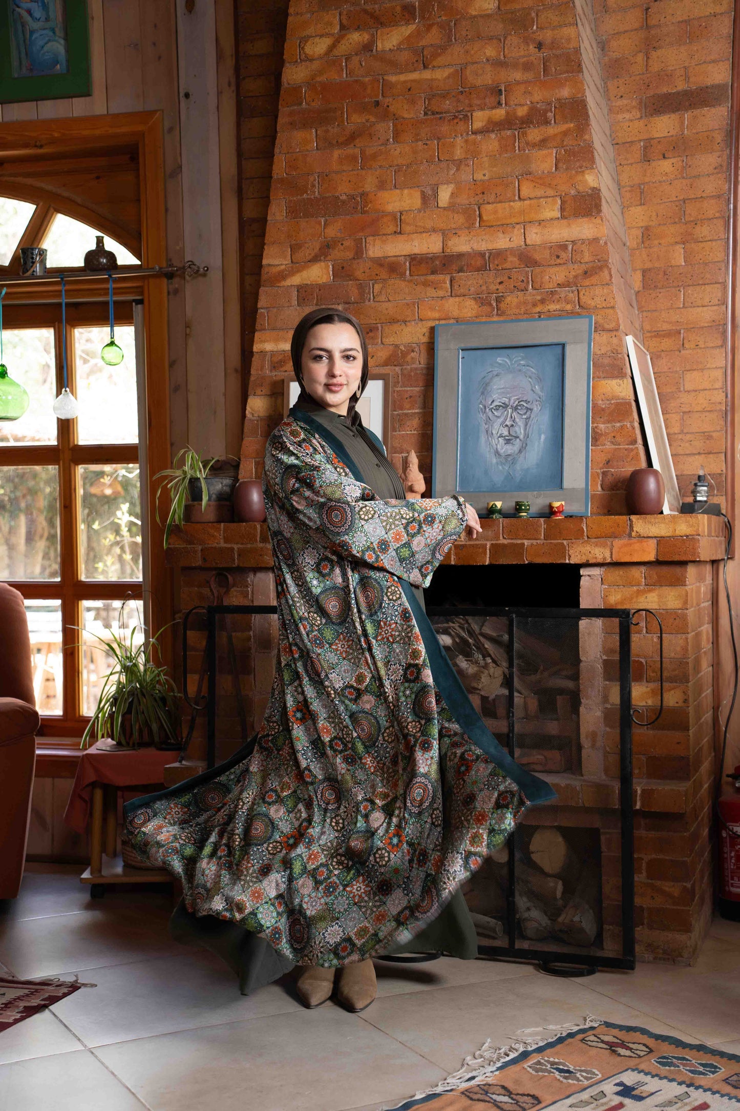 Layali Kaftan – Velvet & Silk (Double Face)