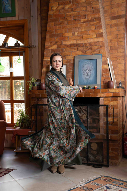 Layali Kaftan – Velvet & Silk (Double Face)