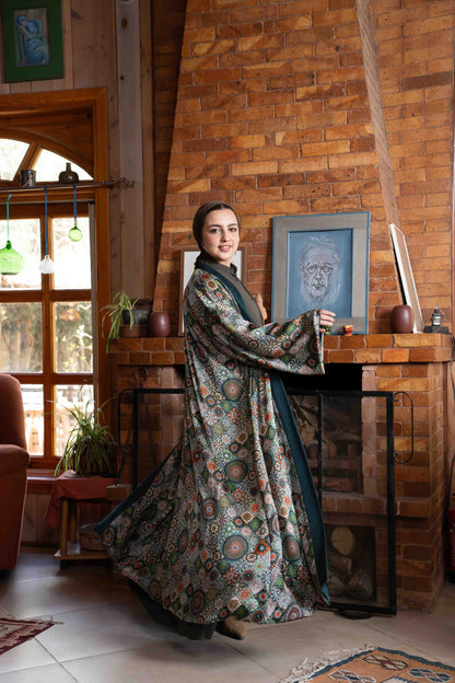 Layali Kaftan – Velvet & Silk (Double Face)