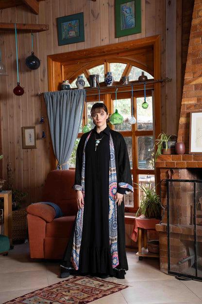 2-in-1 Velvet & Silk Kimono