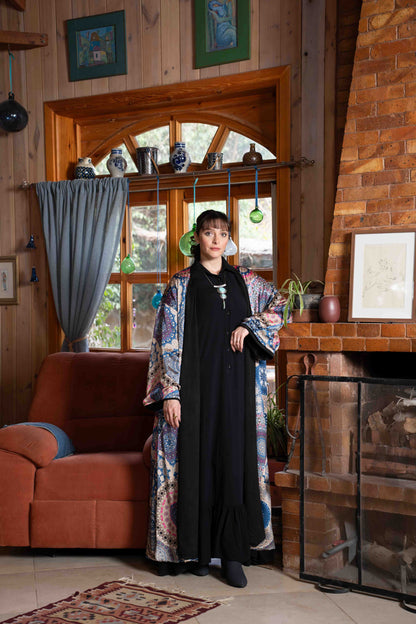 2-in-1 Velvet & Silk Kimono