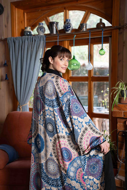 2-in-1 Velvet & Silk Kimono