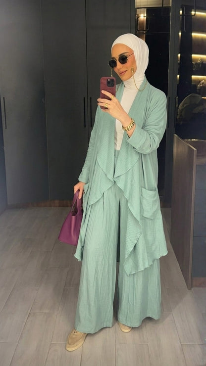 Flowy Cardigan Set