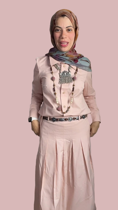 Dusty Rose Skirt Set