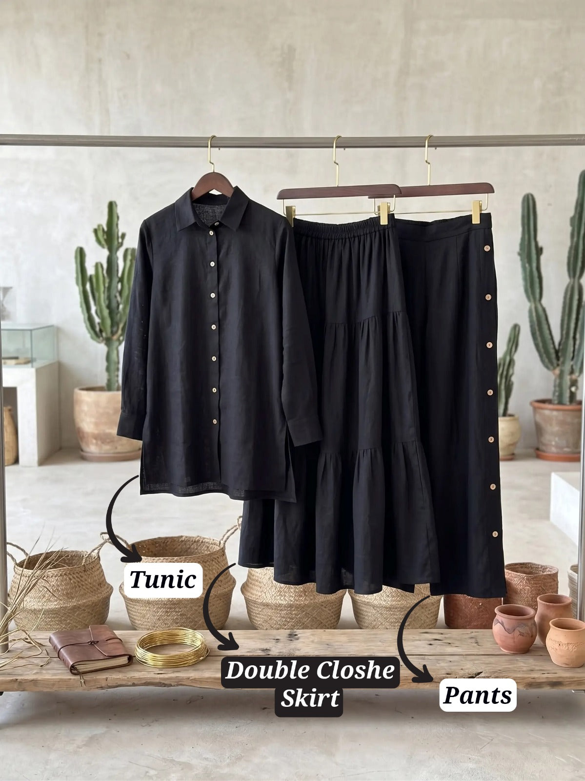 Bohemian Trio Set (Black)