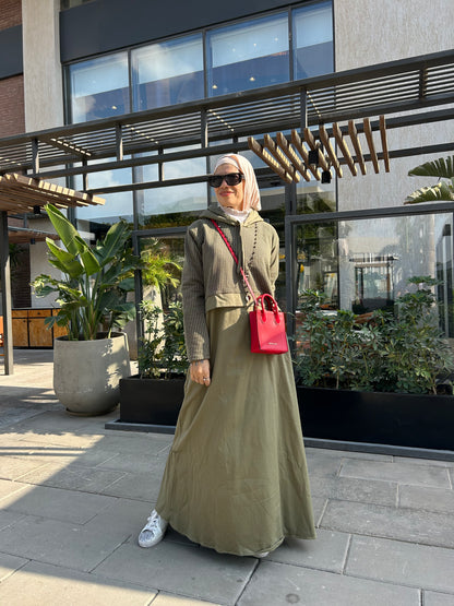 Gabardine Hoodie Dress