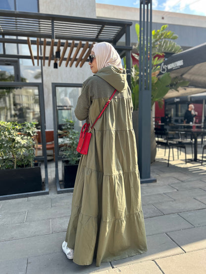 Gabardine Hoodie Dress