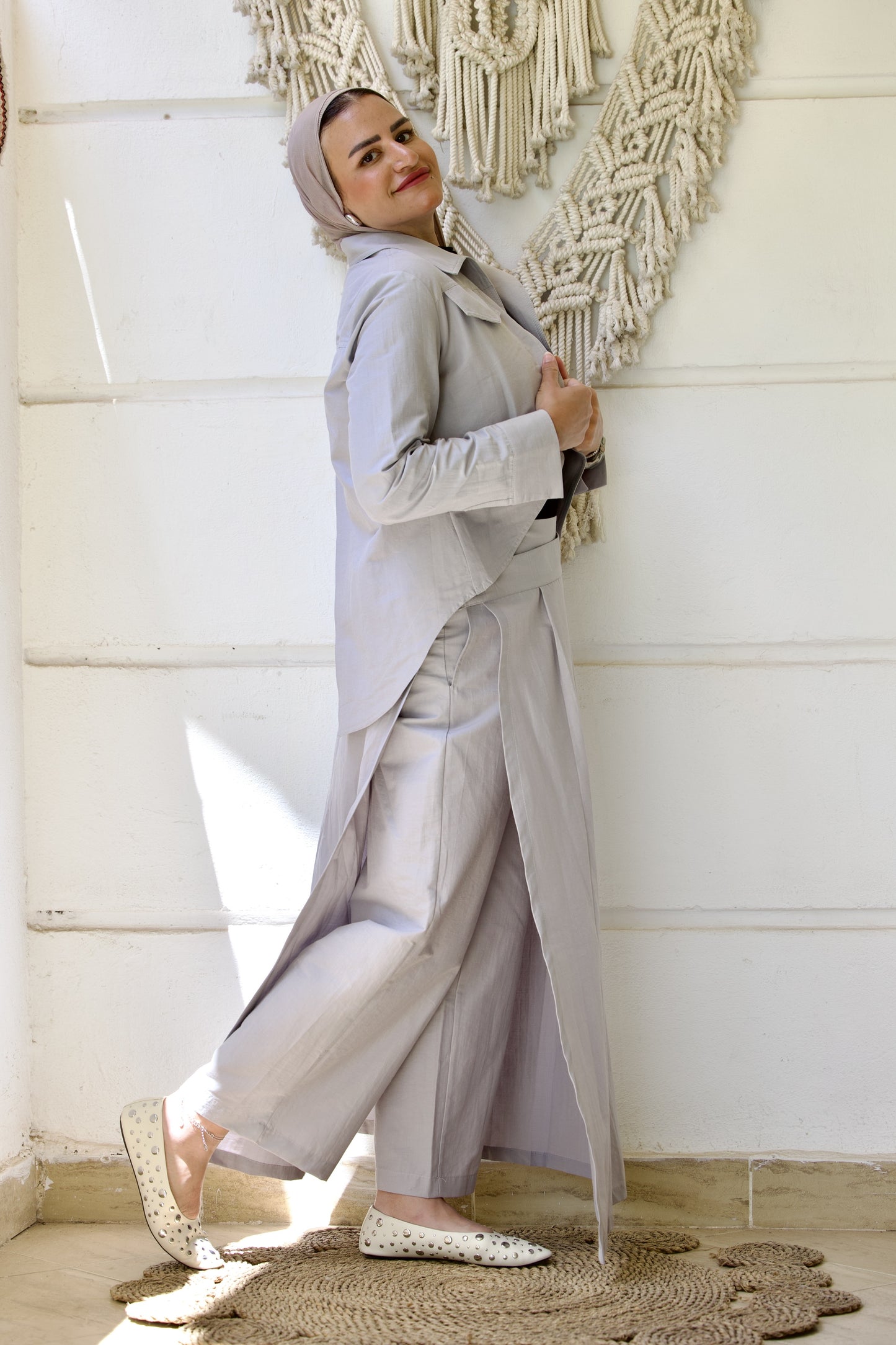 Layered Skirt Grey