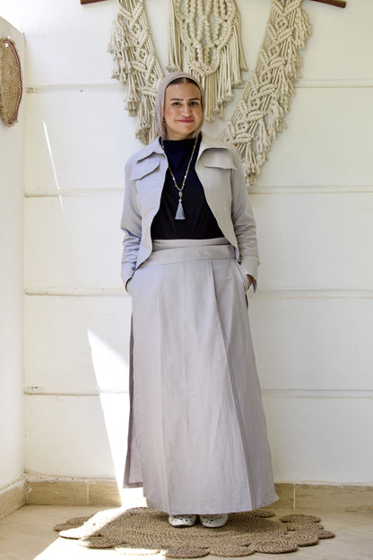Layered Skirt Grey
