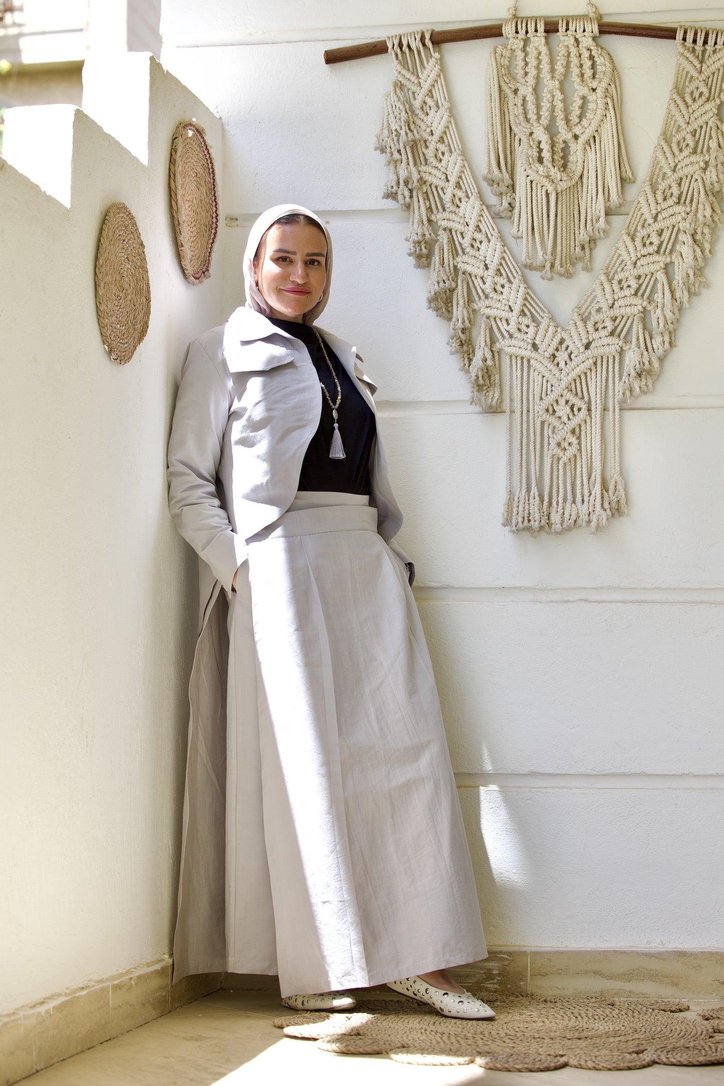 Layered Skirt Grey