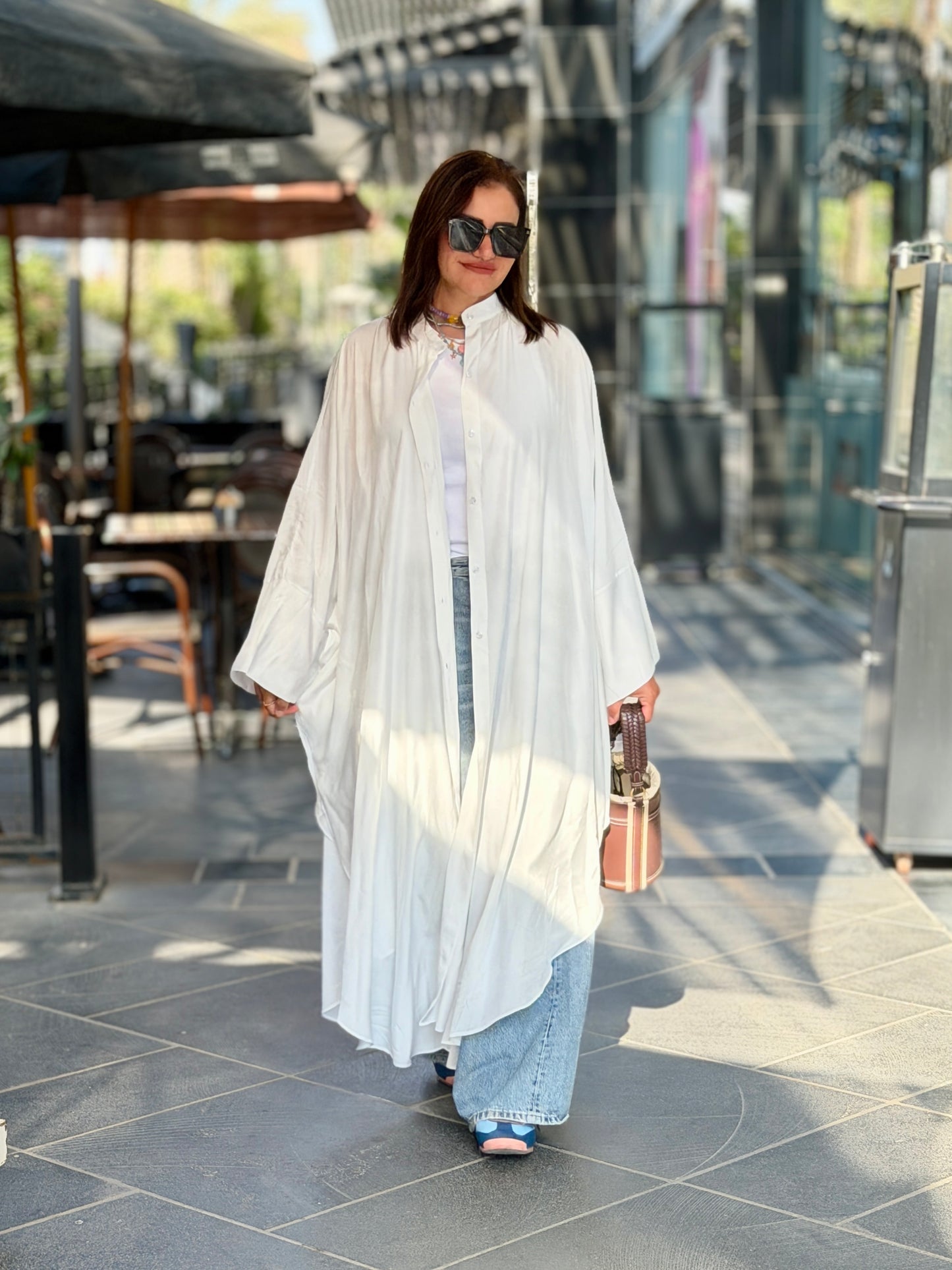 Free Long Shirt Cardigan