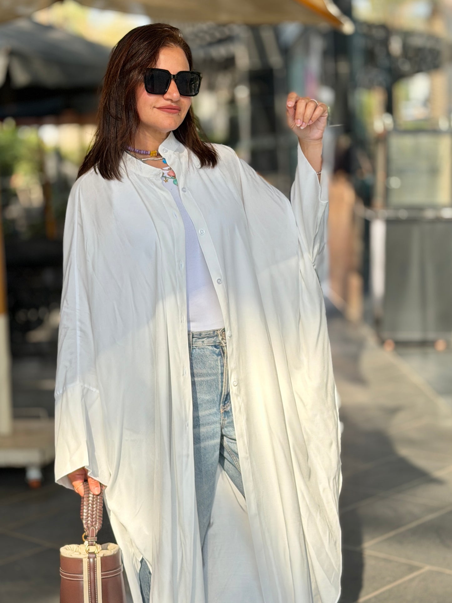 Free Long Shirt Cardigan