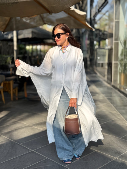 Free Long Shirt Cardigan