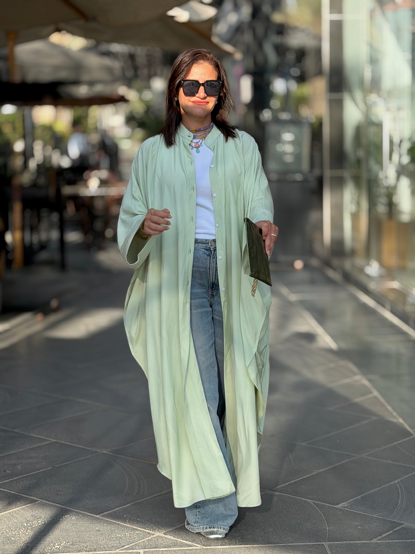 Free Long Shirt Cardigan