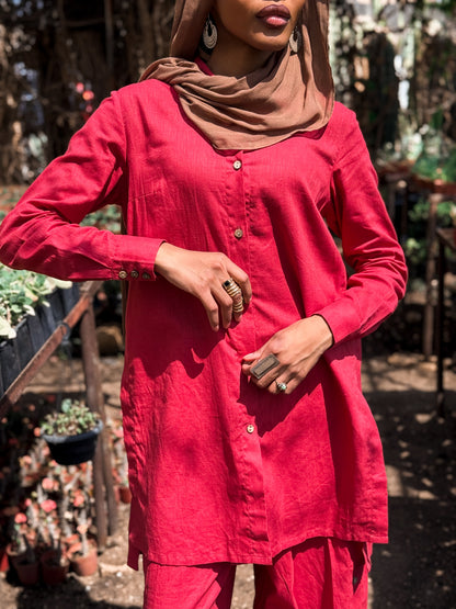 Zahara linen blouse