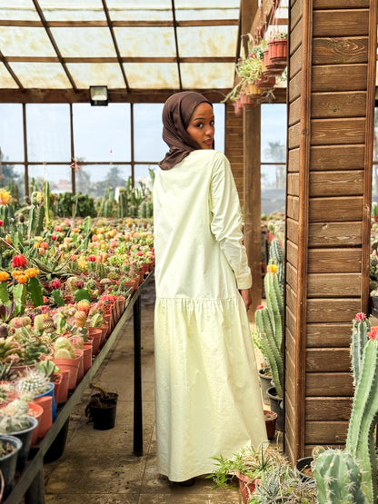 Low Waist Dress-Yellow