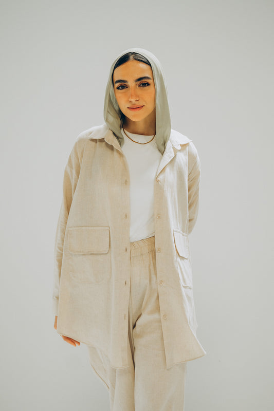Safari Beige Linen Set