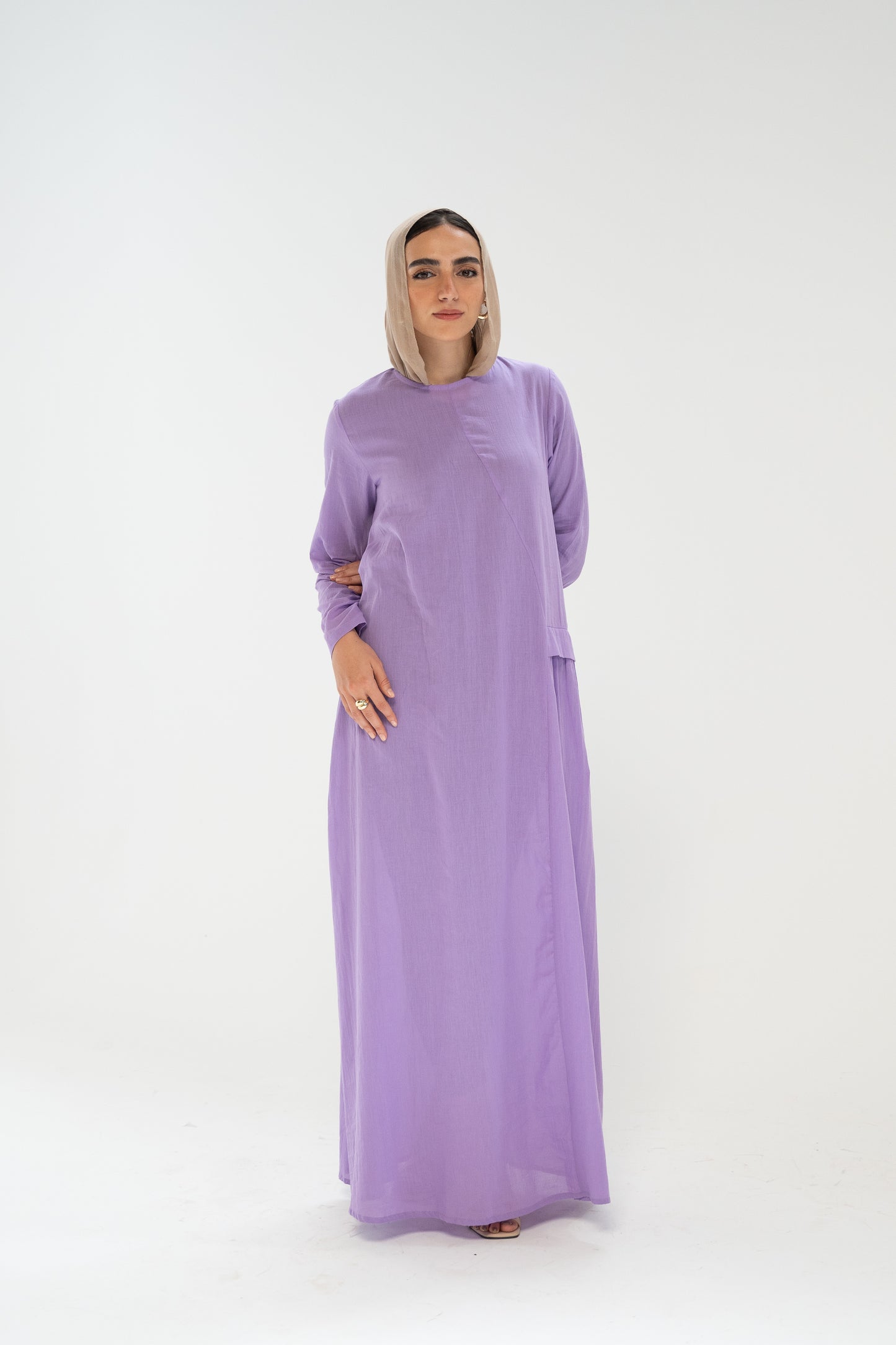 Wavy Line Lavender Dress