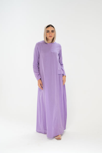 Wavy Line Lavender Dress