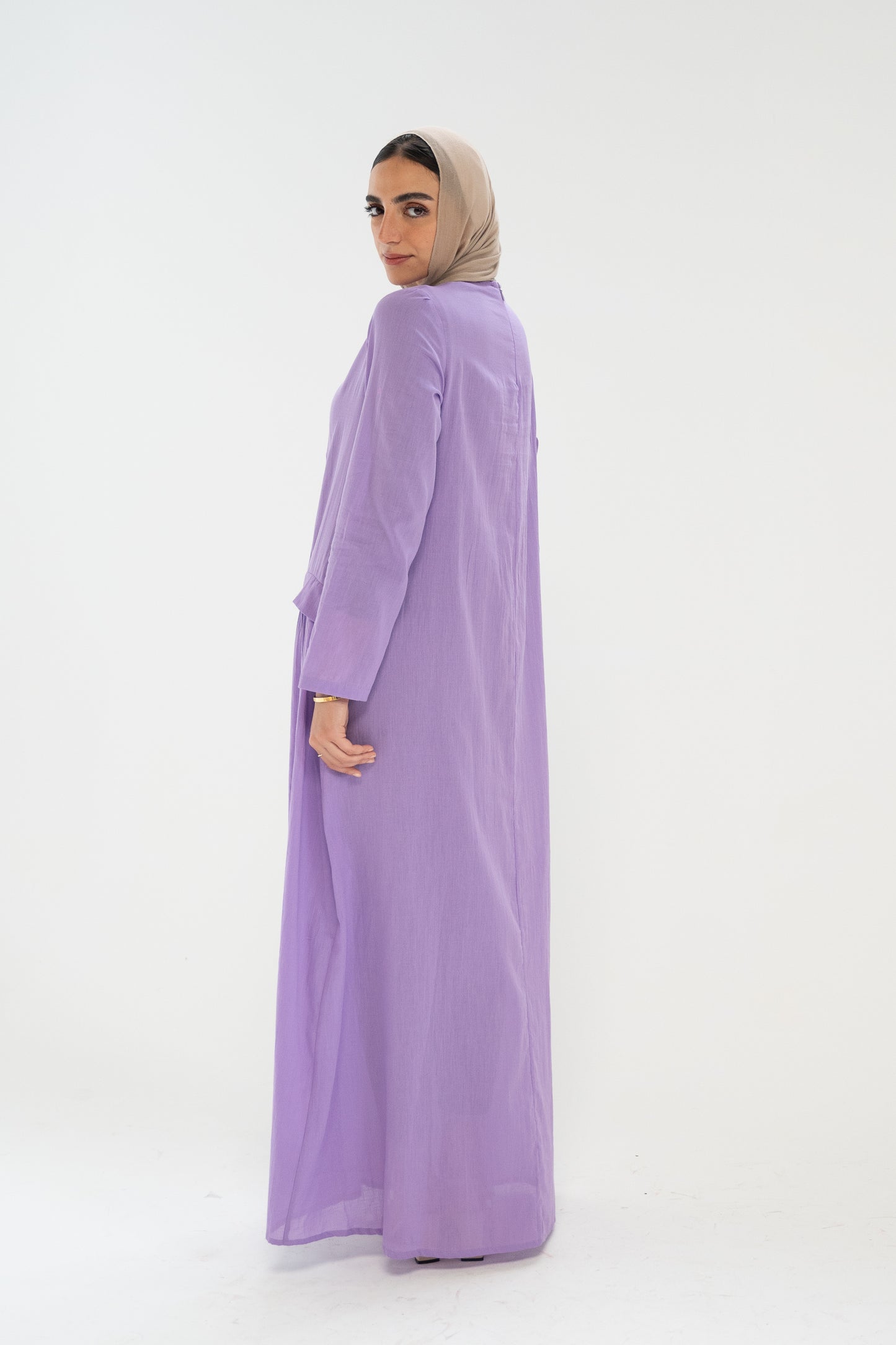 Wavy Line Lavender Dress