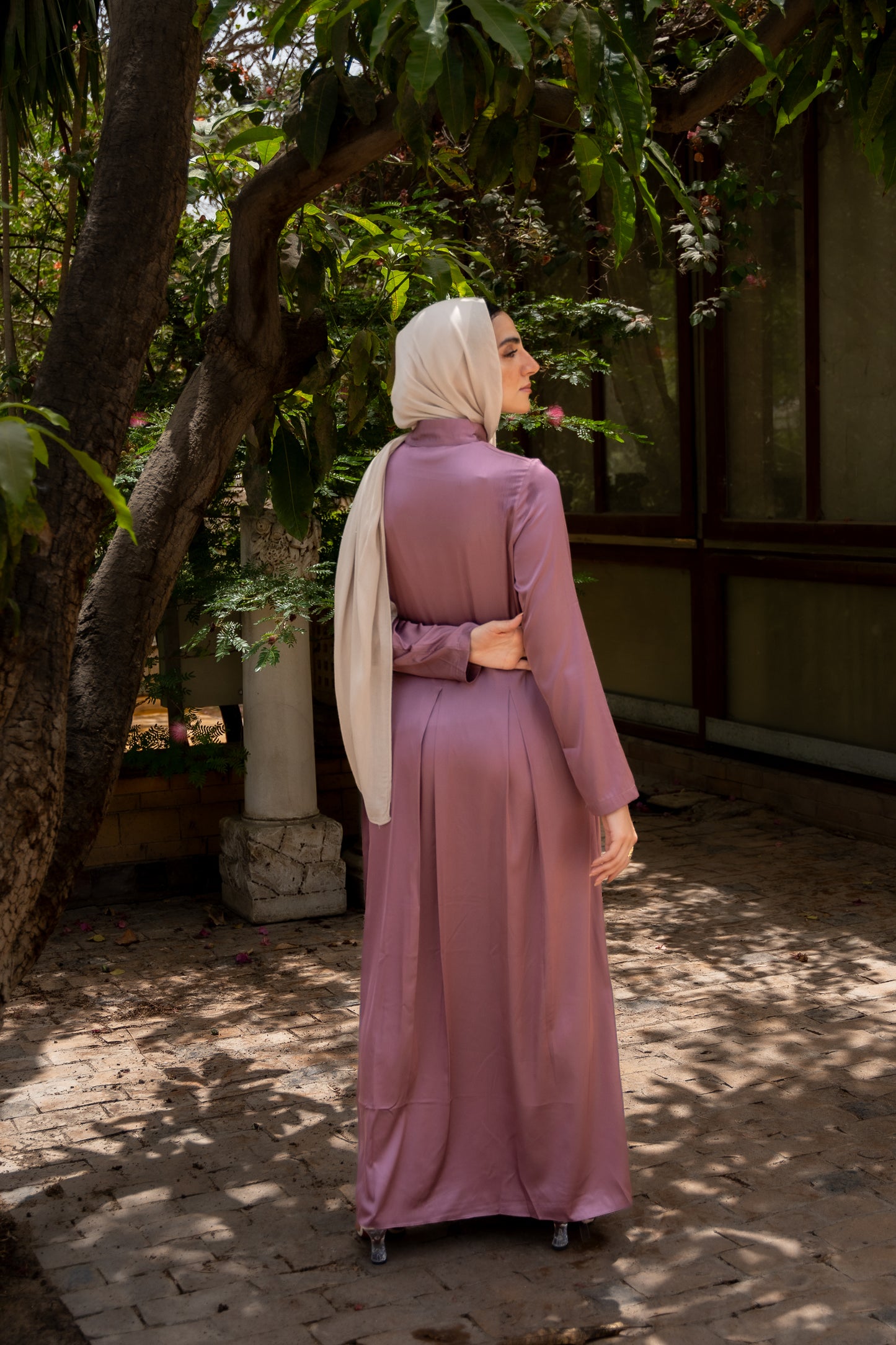 Rose Satin Dress