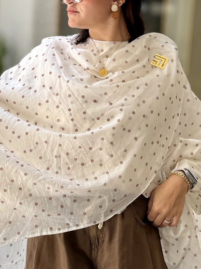 Polka Dot Layered Blouse🤍🤎