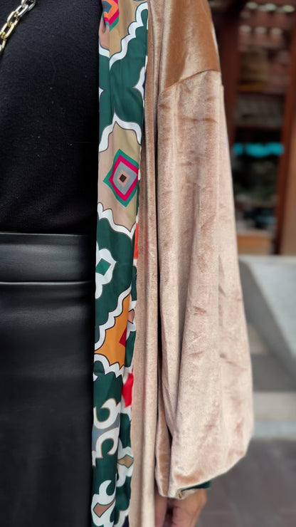 Sahara Luxe Velvet-Satin Abaya