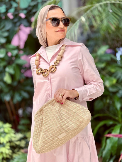 Low Waist Dress-Rose