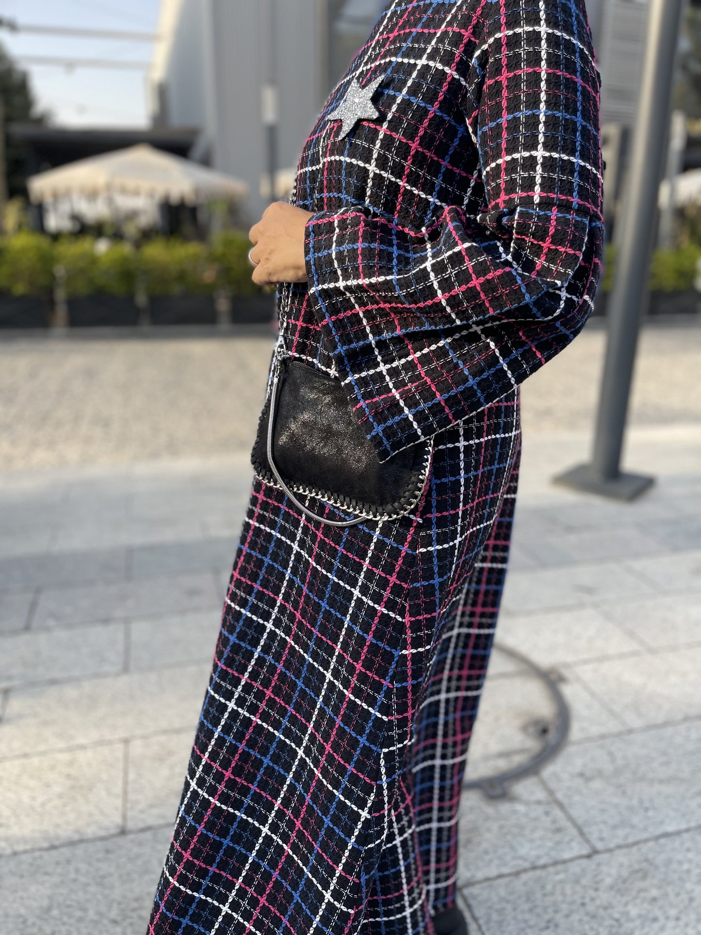 Plaid wool dress