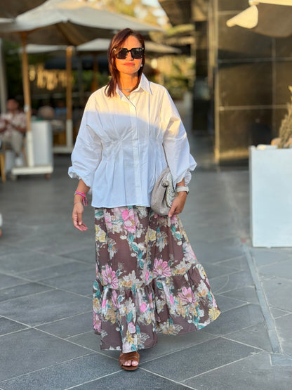 Empire Corset Maxi Skirt 🍑