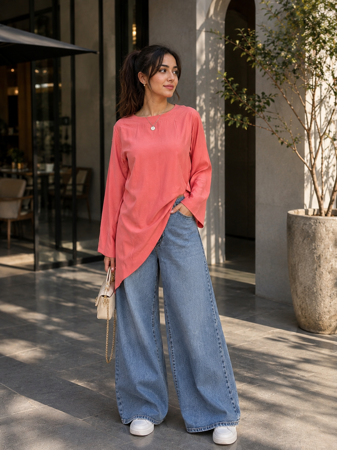Asymmetric tunic