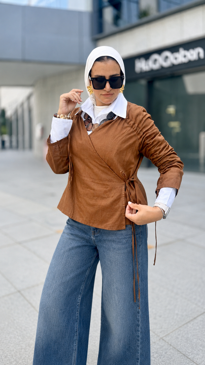 Fringe Linen Blouse