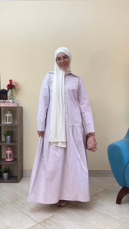 Low Waist Dress- Lavender